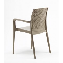 Set 2 Poltrone in poly rattan MADE IN ITALY 100% ecologica per esterno